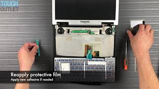 Panasonic Toughbook CF74 How to change standard keyboard [upl. by Ardnuahs866]