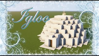 Minecraft How To Build An Igloo  Tutorial [upl. by Gallagher295]