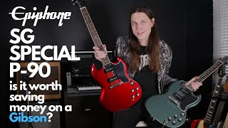 Epiphone SG Special P90  Is It Worth Saving On Gibson [upl. by Yrellav461]