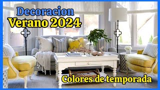 COMO DECORAR EN VERANO 2024Ideas bonitas para decorar la casa con los colores de temporada [upl. by Ahsemrac]