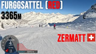 4K Skiing Zermatt Furggsattel Red and Park Wallis Switzerland GoPro HERO11 [upl. by Minerva]