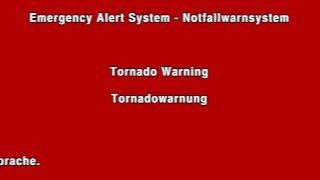 EAS Mock  Tornado Warning For Nordsachsen and Leipzig [upl. by Erleena]