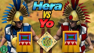 Incas vs Incas  1v1 EW Hollow Woodlands  vs Yo  AoE2 [upl. by Eleets356]