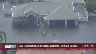 Widespread flooding in Florida from Tropical Storm Debby  Tracking the Tropics [upl. by Nauqat106]