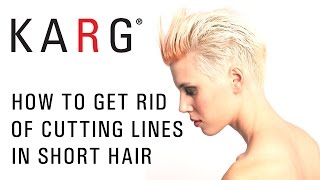 How to get rid of cutting lines in short hair by Mike Karg [upl. by Atahs]