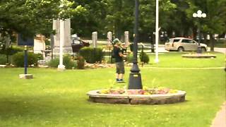 Piper playing in Memorial park in Bracebridge Ontario [upl. by Ailemrac108]