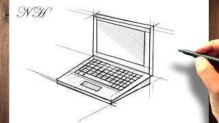 Comment dessiner un ordinateur portable [upl. by Nirrok]