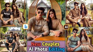 New Couples Ai Photo Editing  Bing Images Creators New Trends  Viral Couple Ai Photo Editing [upl. by Canotas]