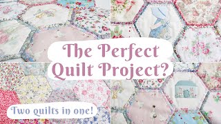 Quilt As You Go Hexagon Quilt Tutorial [upl. by Austina]