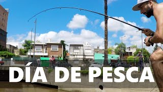 MIRA Como pescar de costa apareció una víbora PESCA URBANA Street Fishing [upl. by Acireed]