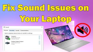 How to Fix Sound Issues on Laptop Windows 10 or 11 [upl. by Ludewig]