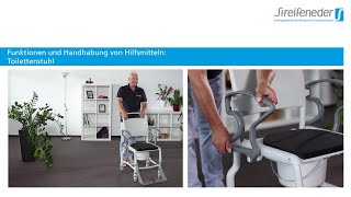 Toilettenstuhl – Funktionen und Handhabung von Hilfsmitteln [upl. by Wilkison]