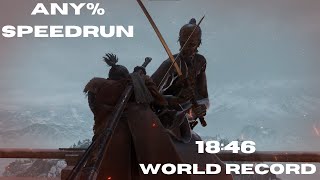 Sekiro Any Speedrun in 1846 Former World Record Worlds First Sub 1850 [upl. by Belmonte883]