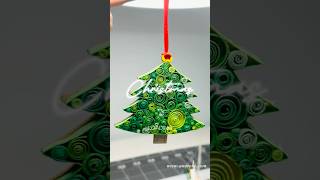 Quilling Christmas tree ornament christmas decoration christmastree [upl. by Ahtamat976]