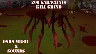 4 Hours of Sarachnis Sounds  200 Kill Loot Tab  OSRS ASMR [upl. by Anileh417]