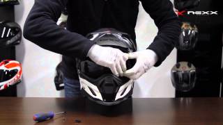 NEXX Helmets XD1  Video Tutorial  How to Remove and Place the Inner Sunvisor [upl. by Ahseyi]