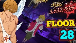 3 TURN TOWER FLOOR 28 TARMIEL No Gimmick Needed 🌝 Seven Deadly Sins Grand Cross [upl. by Aicilic]