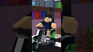 DUDA com MEDO DE MOTO no MINECRAFT 😂 [upl. by Ehgit]