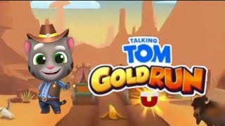 Talking Tom Gold Run Cowboy Tom At The Wild West [upl. by Awad]