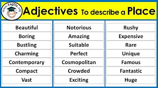 Adjectives to describe a place  List of 40 adjectives in English [upl. by Baalman3]