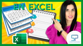 ✅ Crea tu CALENDARIO AGENDA en Excel 👉 sin macros paso a paso [upl. by Ahsekam]