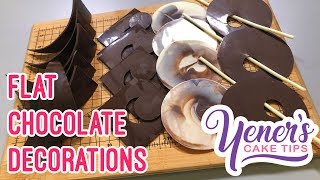 FLAT CHOCOLATE DECORATIONS Tutorial  Yeners Cake Tips with Serdar Yener from Yeners Way [upl. by Scheer]