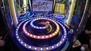 Jackpot Dizzy Chicken Ticket Redemption Arcade Gameplay With Four Kids Playing For The First Time [upl. by Cate605]