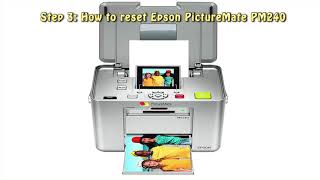 Reset Epson PictureMate PM240 Waste Ink Pad Counter [upl. by Allicerp]