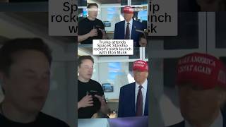 Trump attends SpaceX Starship rocket’s sixth launch with Elon Musk [upl. by Fugazy400]