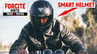 Reviewed Forcite MK1S Carbon fibre inbuilt camera and sat nav The future of motorcycle helmets [upl. by Edik]