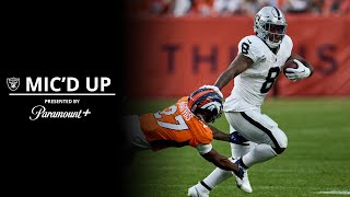 ‘I Can’t Wait To Get Hit’ Josh Jacobs Mic’d Up vs Denver Broncos Presented by Paramount  NFL [upl. by Molli]