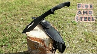 Review  Schrade KM1 Kukri Machete [upl. by Tiff228]