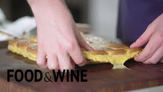 How to Make a Giant Grilled Cheese Sandwich  Mad Genius Tips  Food amp Wine [upl. by Ylrae]