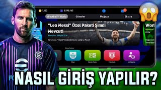 EFOOTBALL 2024 MOBILE NASIL GİRİŞ YAPILIR DETAYLI ANLATIM [upl. by Atnuahc]