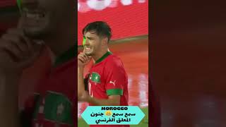 shorts  Morocco 10 Lesotho جنون المعلق الفرنسي من بعد هدف إبراهيم دياز 😁 [upl. by Eizus]