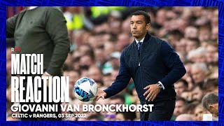 REACTION  Giovanni van Bronckhorst  03 Sep 2022 [upl. by Ahpla448]