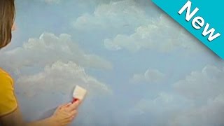 NEW Cloud Technique How To Faux Finish Painting by The Woolie How To Paint Walls FauxPainting [upl. by Lunette]