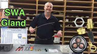 How to Make off a SWA Cable Gland Steel Wire Armored Cable Step By Step Demonstration [upl. by Zarla]