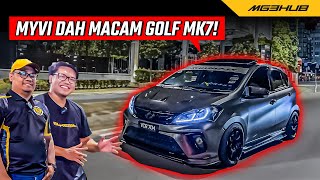 MYVI G3 MODIFIED STREET CONCEPT  BLACKBUNNY RODAWEAR [upl. by Barger]