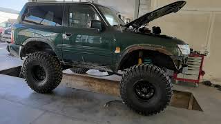 Nissan Patrol GR Y61 on 385 quot 💪 6 inch lift kit 💪 Project Loading [upl. by Jc]