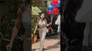 Sara Ali Khan brings balloons and gifts for Dad Saif Ali Khan on his Birthday shorts [upl. by Rebor265]