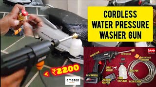 48V Portable Cordless Pressure Washer Gun Rechargeable Battery12000mah RudruReview viral water [upl. by Jezreel664]