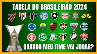 BRASILEIRÃO 2024  Saiu a TABELA  Veja contra quem seu time vai jogar [upl. by Mehalek]