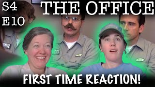 The Office  S4 E10  quotBranch Warsquot  FIRST TIME REACTION [upl. by Bonina]