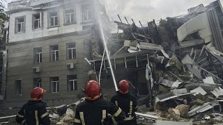 Ukraine  trois nuits consécutives de bombardements russes sur Odessa et Mykolaïv [upl. by Rus762]