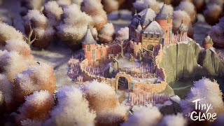 Fortress in a Snowstorm  Tiny Glade Quick Build [upl. by Brigit541]