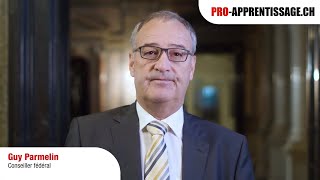 Guy Parmelin conseiller fédéral  ProApprentissage  Taskforce 2020 [upl. by Neltiac799]