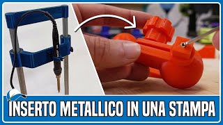 Inserire un dado metallico in una stampa 3D  Pressa a caldo  Fusion 360 [upl. by Kitarp]