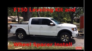 How TO 2011 Ford F150 FX4 15quot Motofab Leveling Kit and 15quot Wheel Spacer Install [upl. by Malliw494]