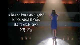 Glee  Cry Lyrics [upl. by Eisserc]